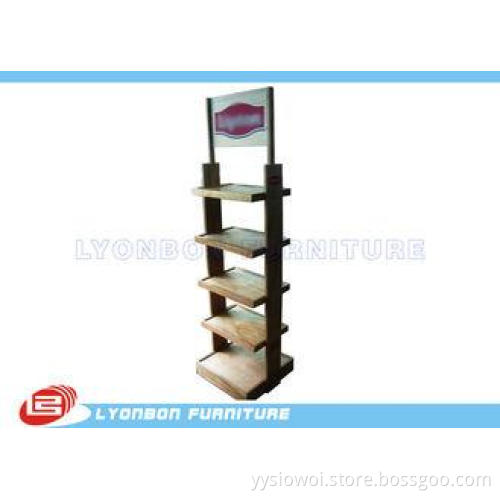 Floor Wooden Display Stands Shelf For Vegetables Chipboard